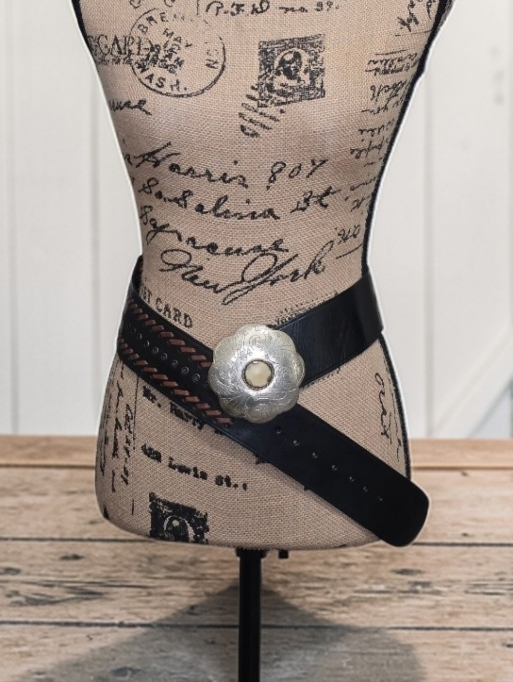 Black Morocco Belt - Women's Western Style